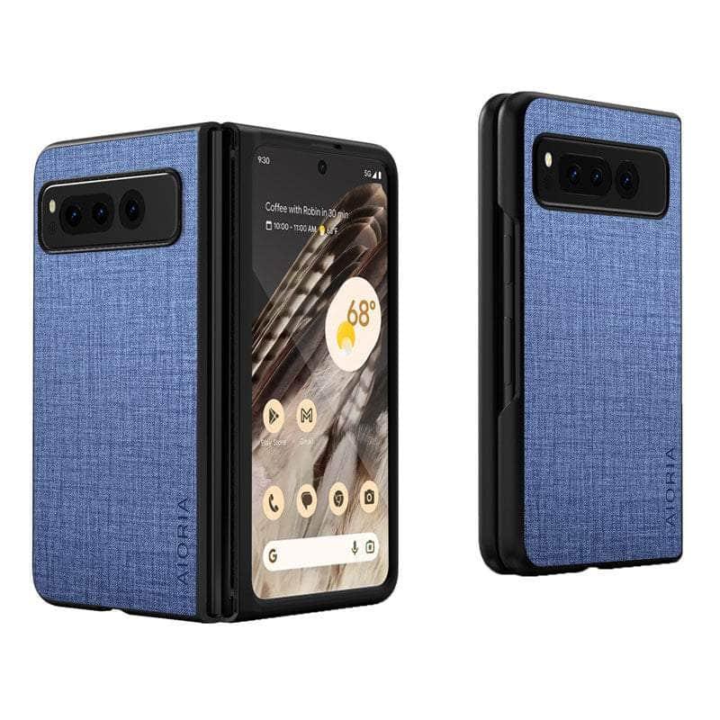 Casebuddy Blue / Pixel Fold Google Pixel Fold Cloth Texture Case