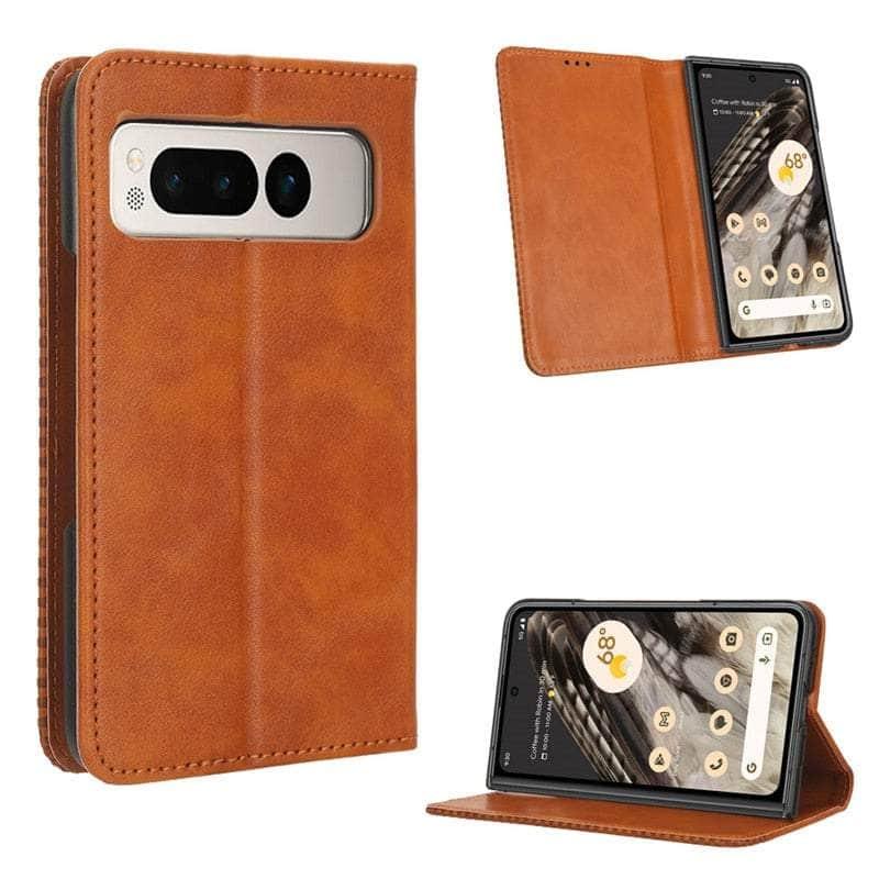 Casebuddy Google Pixel Fold Luxury Flip Leather Wallet