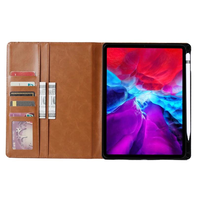 iPad Pro 13 2024 Business Flip Leather Card Slot Book Stand - CaseBuddy Australia