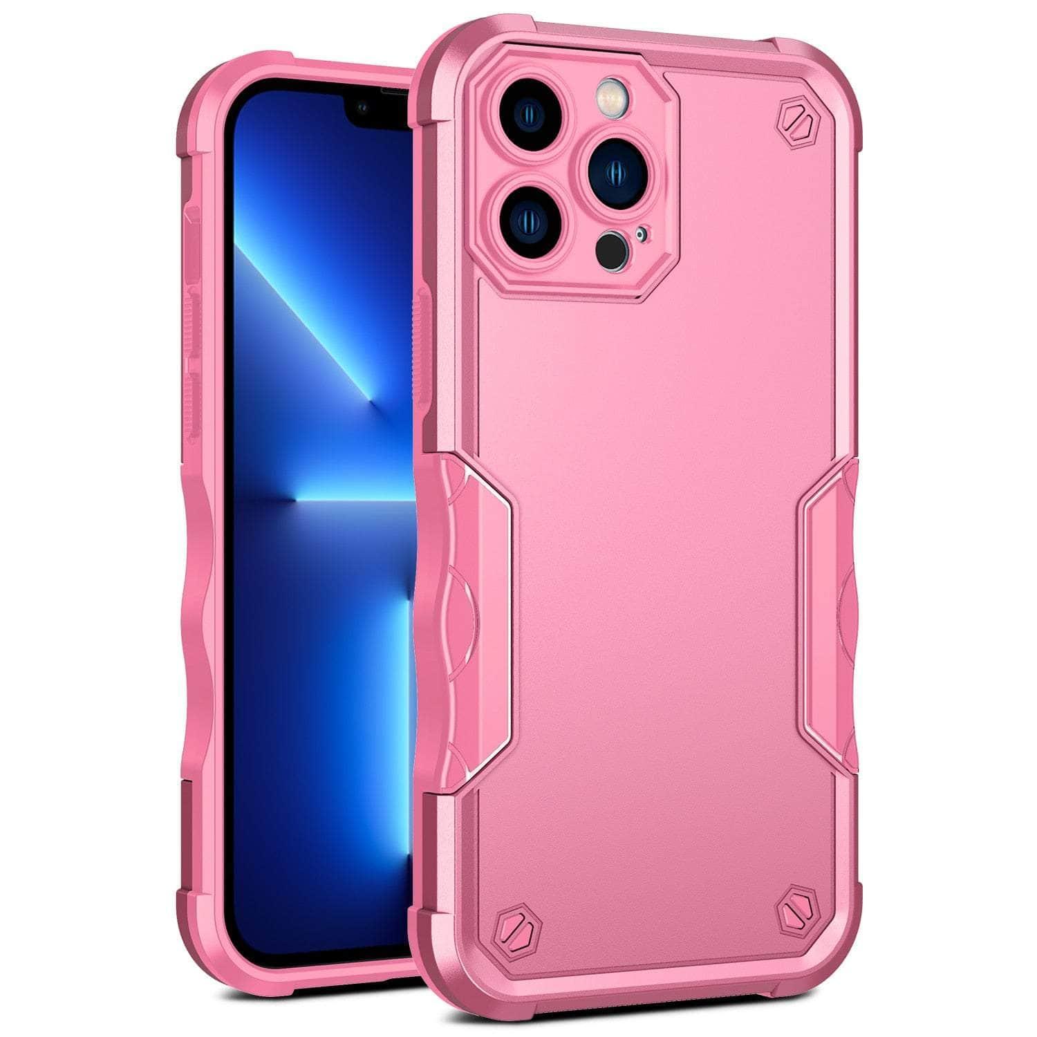 Casebuddy Pink / iPhone 15 iPhone 15 Armor Shockproof Rugged Drop Cover