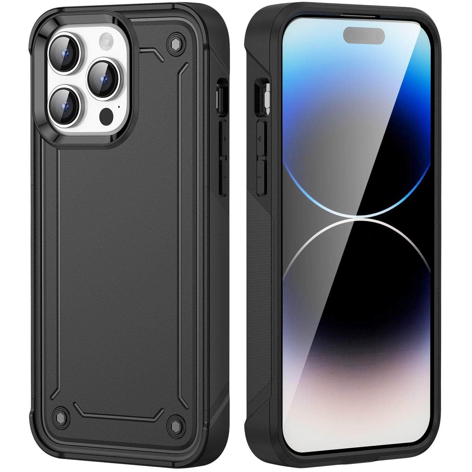 Casebuddy Black / For iPhone 15 Plus iPhone 15 Plus Shockproof Hard Plastic TPU Bumper