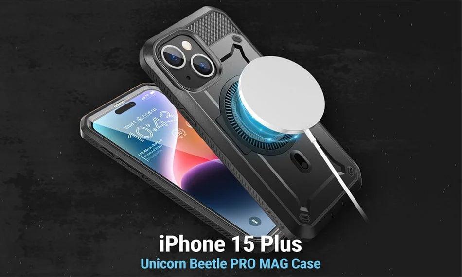 Casebuddy Black / PC + TPU iPhone 15 Plus SUPCASE UB Pro Mag Full Body Case