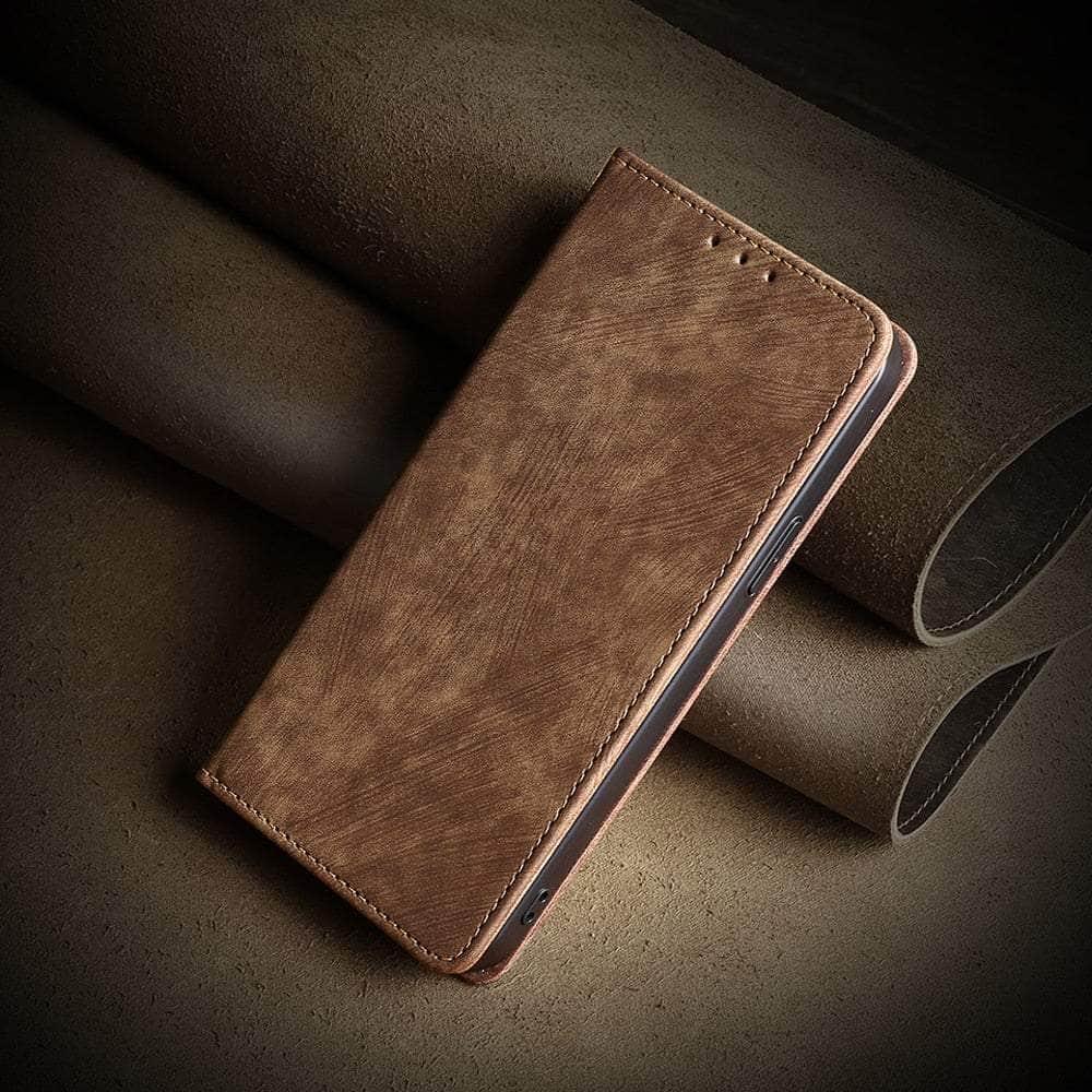 Casebuddy iPhone 15 Pro Max Luxury Business Vegan Leather Case