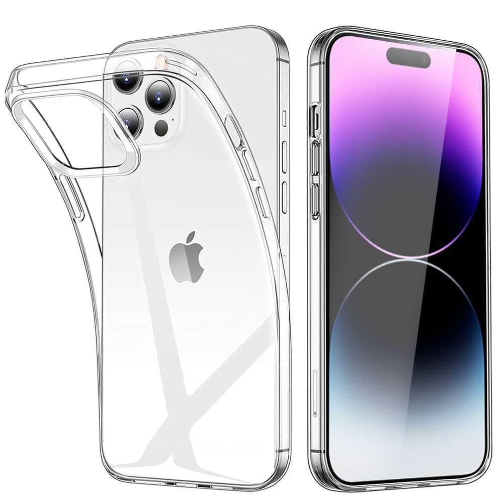 Casebuddy iPhone 15 Pro Max Transparent Soft TPU Silicone Cover