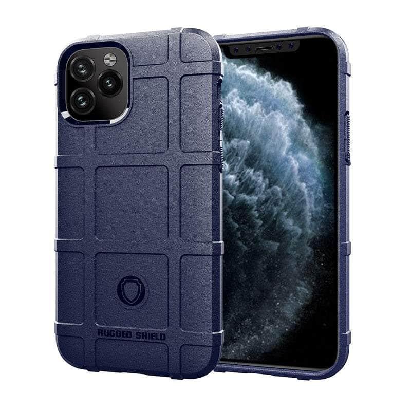 Casebuddy Blue / For iPhone 15Pro iPhone 15 Pro Rugged Fiber Shield Matte Rubber Case