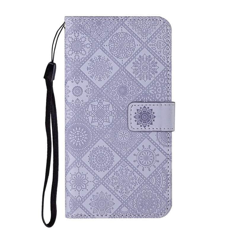 Casebuddy Leather Flip Wallet Galaxy A34 Floral Case