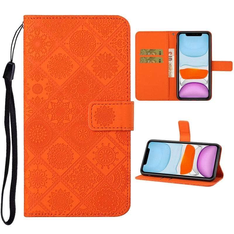 Casebuddy Leather Flip Wallet Galaxy A34 Floral Case