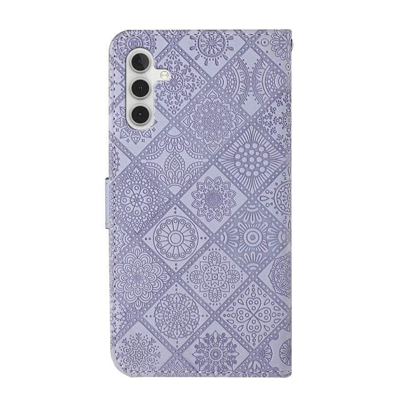 Casebuddy Leather Flip Wallet Galaxy A34 Floral Case