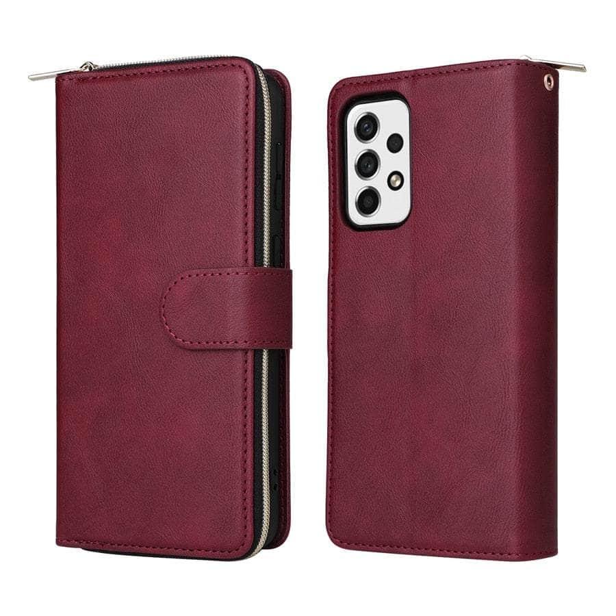 Casebuddy Luxury Galaxy A34 Wallet 9-Card Leather Case