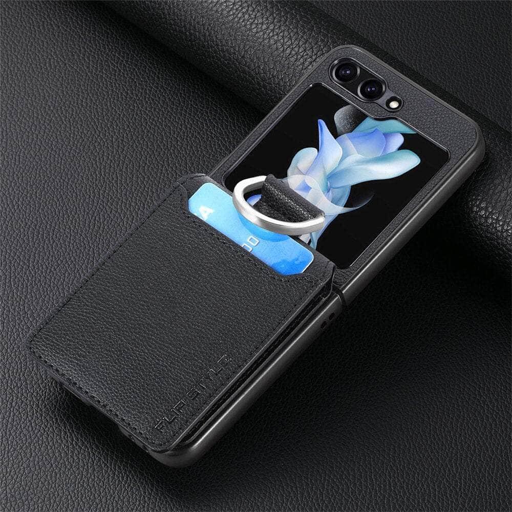 Casebuddy Luxury Vegan Leather Galaxy Z Flip 5 Cover