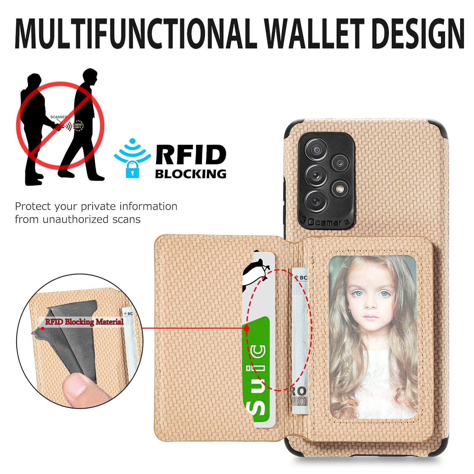 Casebuddy Magnetic Wallet Galaxy A14 Card Holder Cover