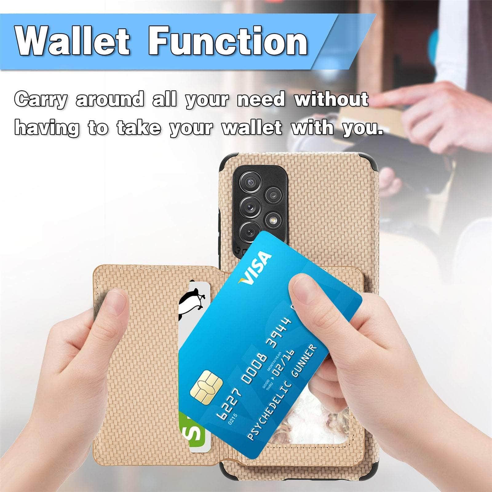 Casebuddy Magnetic Wallet Galaxy A14 Card Holder Cover