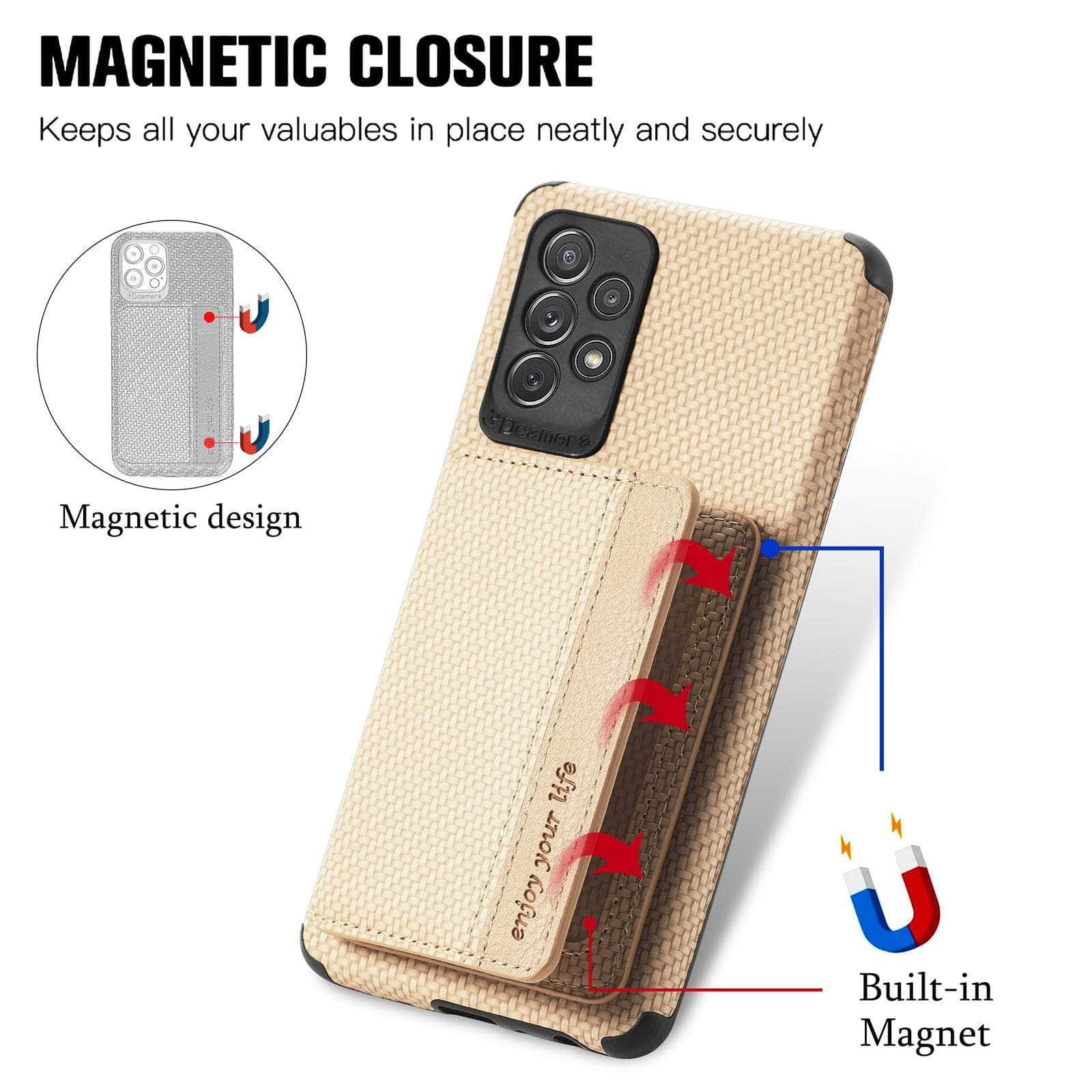 Casebuddy Magnetic Wallet Galaxy A14 Card Holder Cover