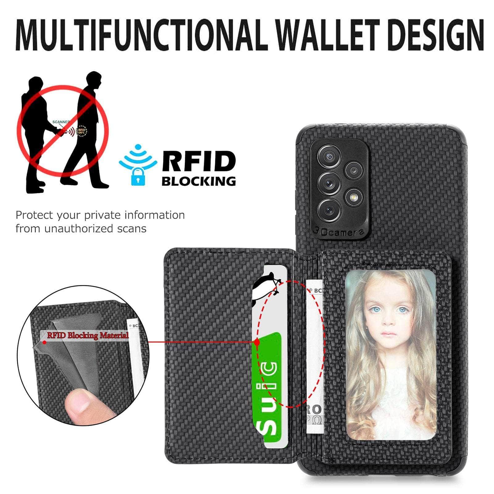 Casebuddy Magnetic Wallet Galaxy A14 Card Holder Cover