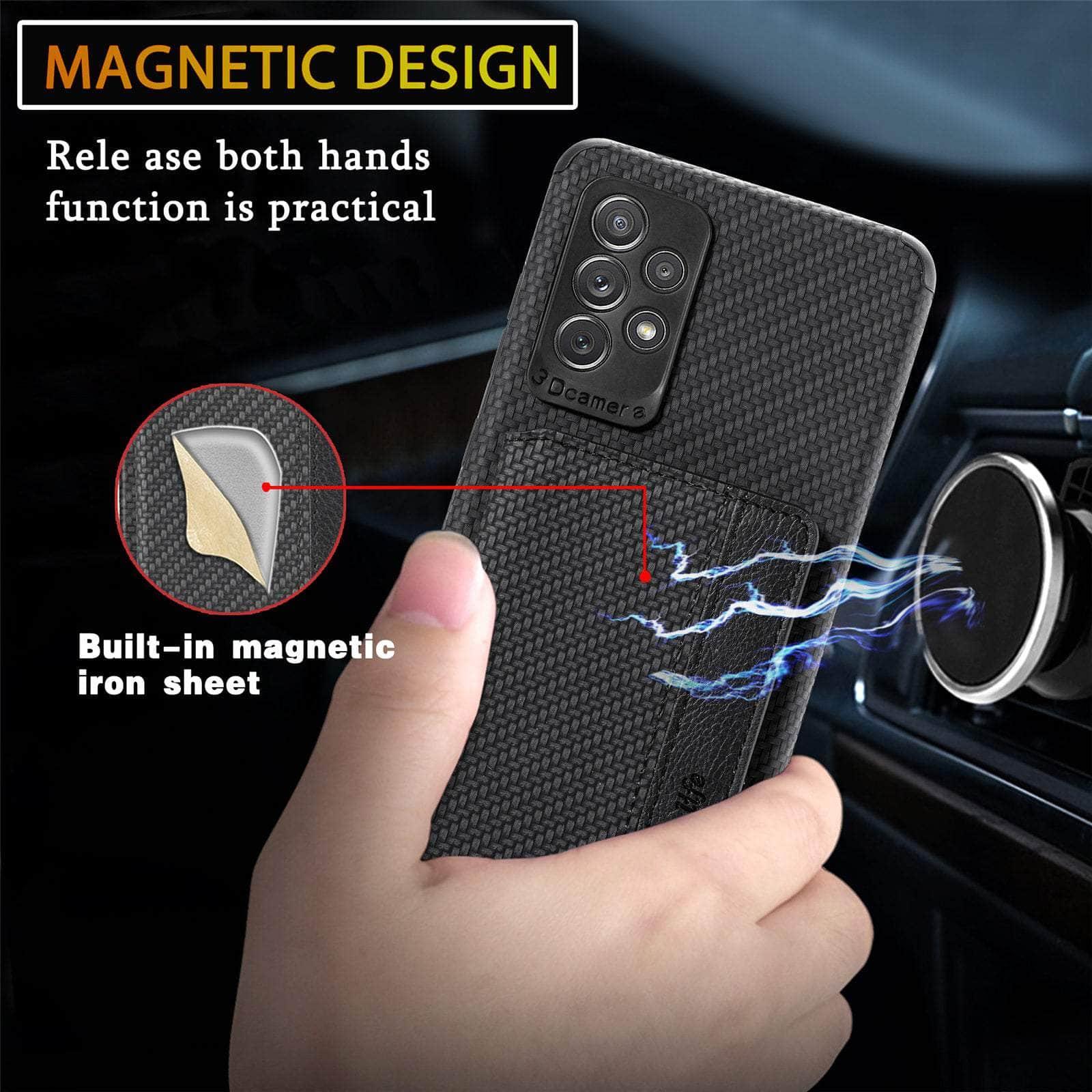 Casebuddy Magnetic Wallet Galaxy A14 Card Holder Cover