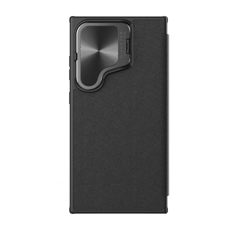 CaseBuddy Australia NILLKIN Galaxy S24 Ultra Vegan Flip Leather Card Slot Cover