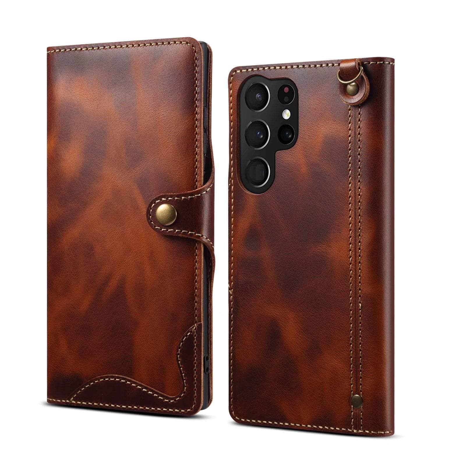 Casebuddy Real Cowhide Galaxy S23 FE Leather Case