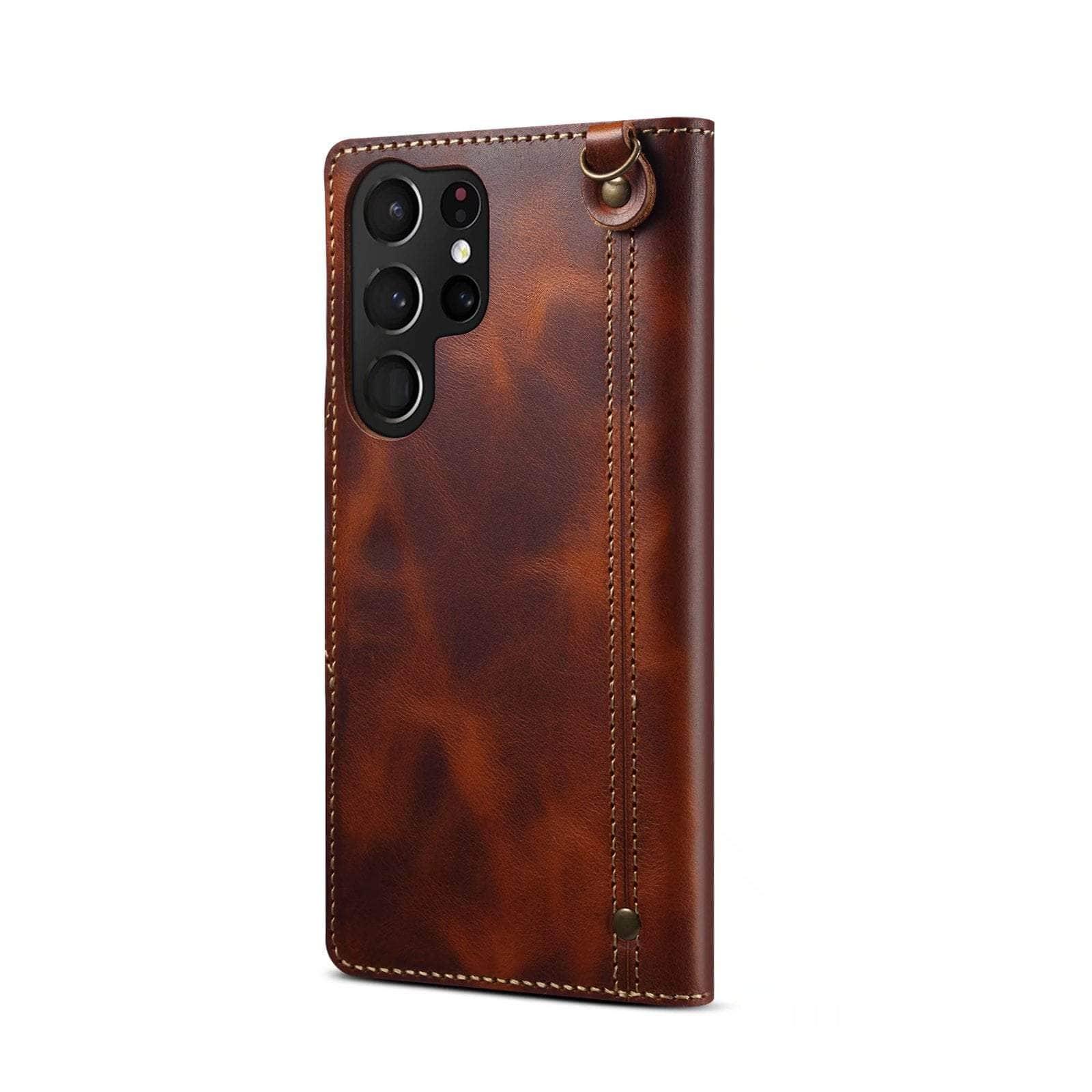 Casebuddy Real Cowhide Galaxy S23 FE Leather Case