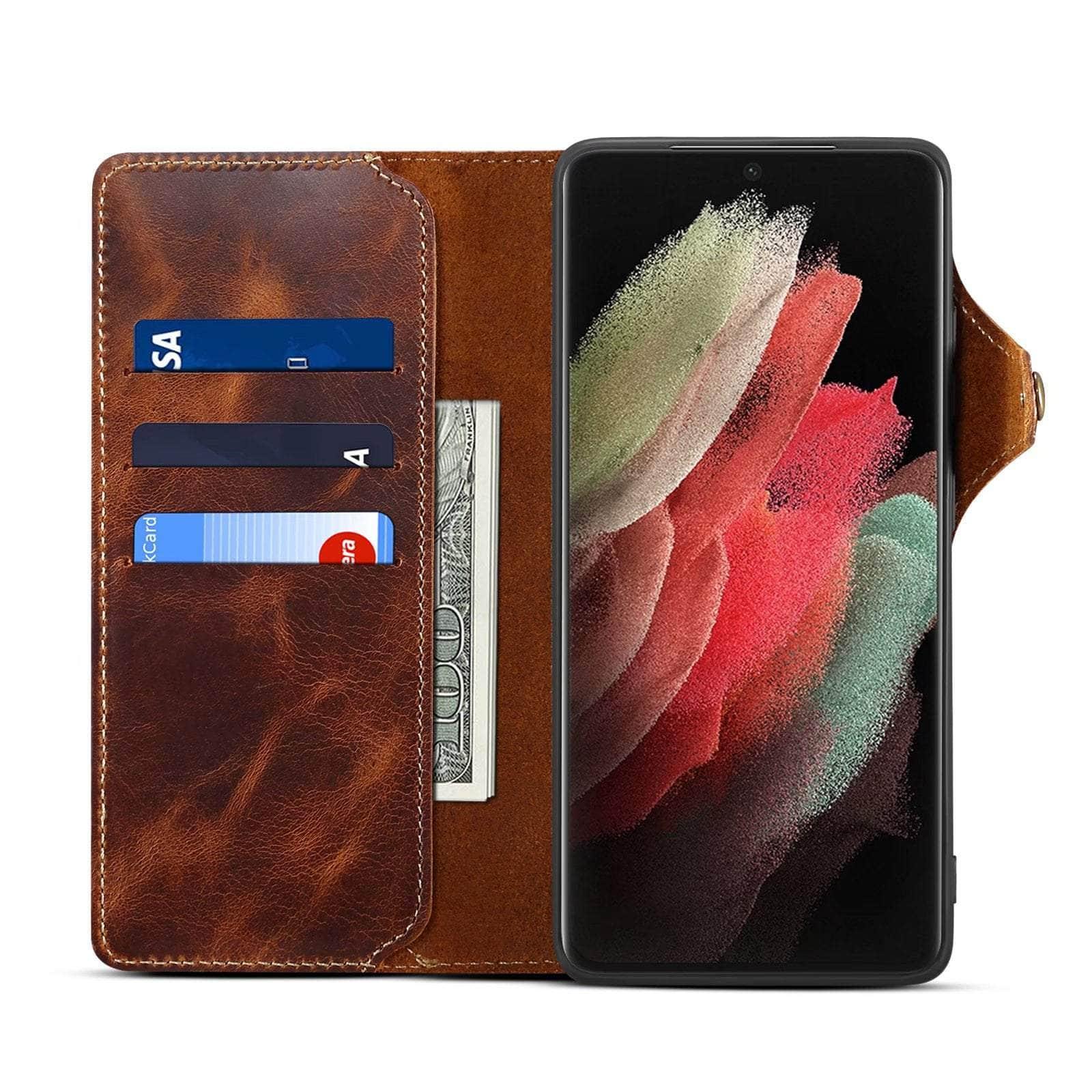 Casebuddy Real Cowhide Galaxy S23 FE Leather Case