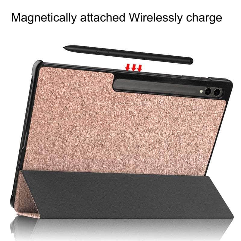 Casebuddy Tab S9 Ultra Trifold Magnetic Leather Stand