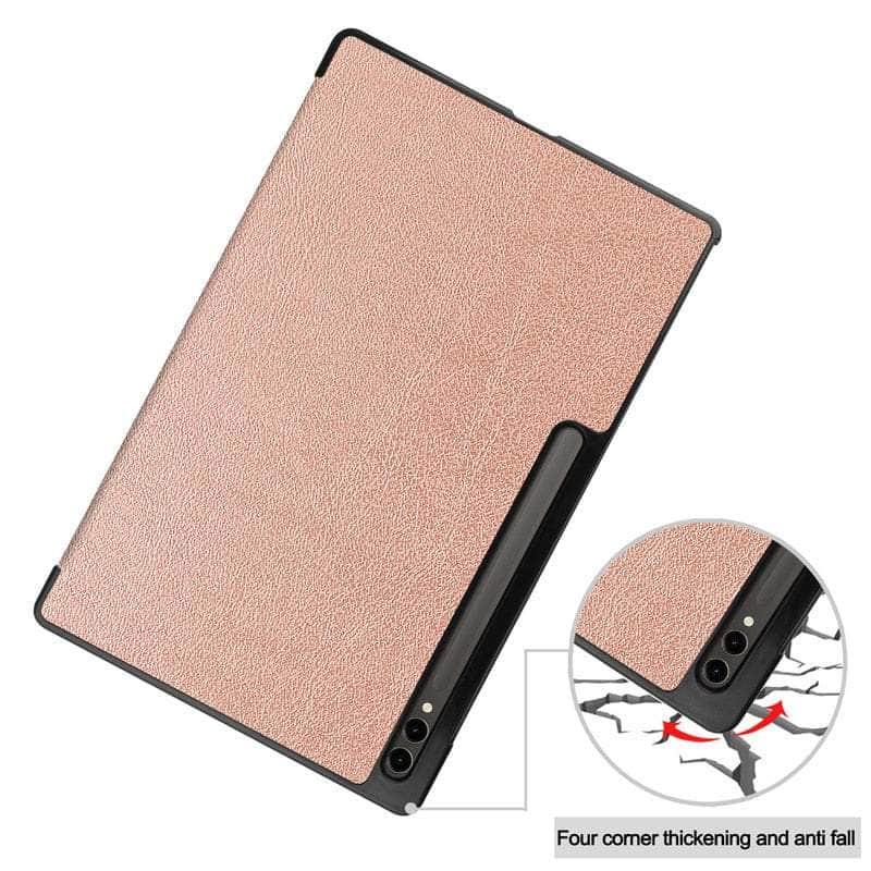 Casebuddy Tab S9 Ultra Trifold Magnetic Leather Stand