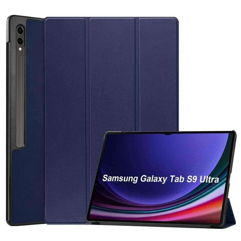 Casebuddy Tab S9 Ultra Trifold Magnetic Leather Stand