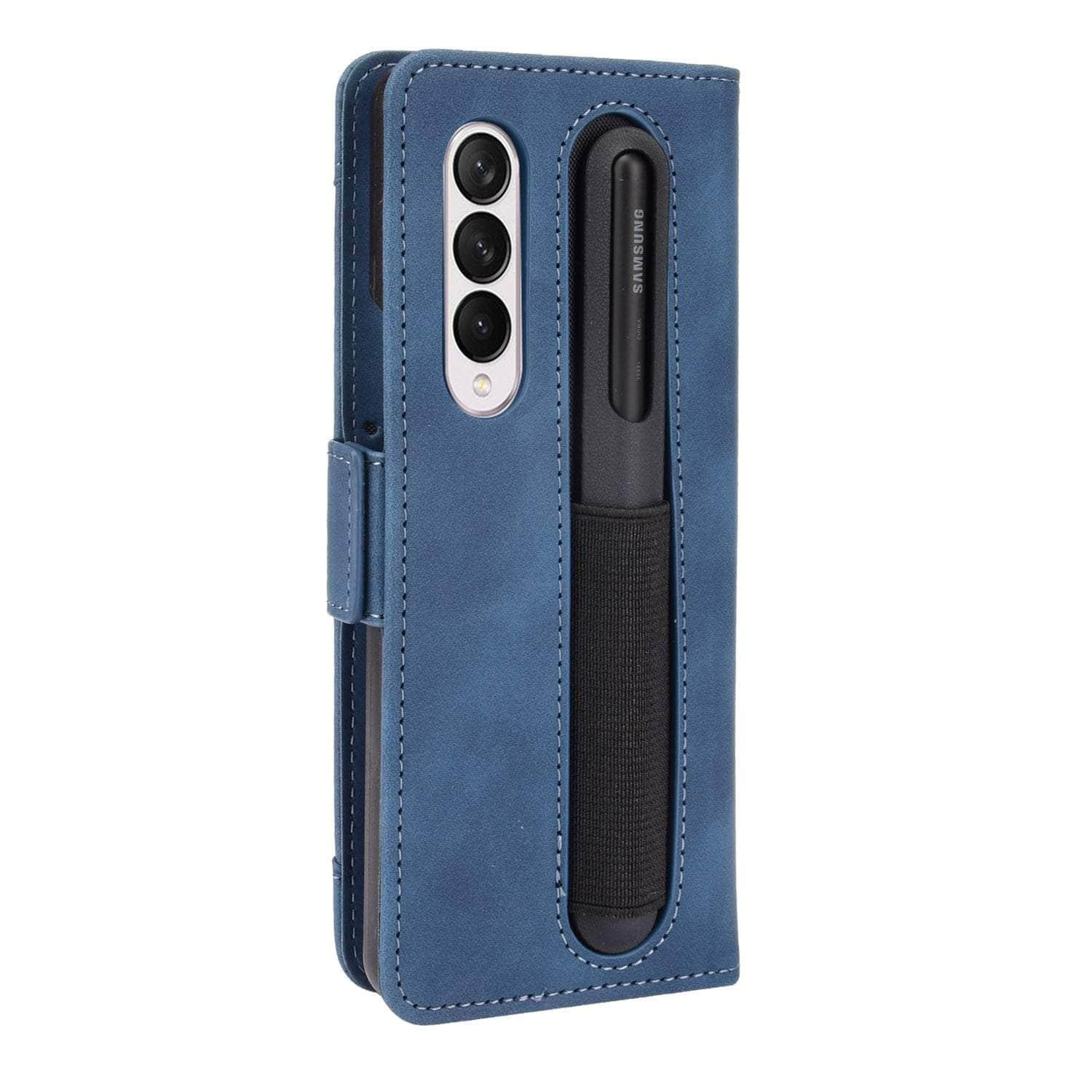 Casebuddy Vegan Leather Galaxy Z Fold 3 Pen Slot Case