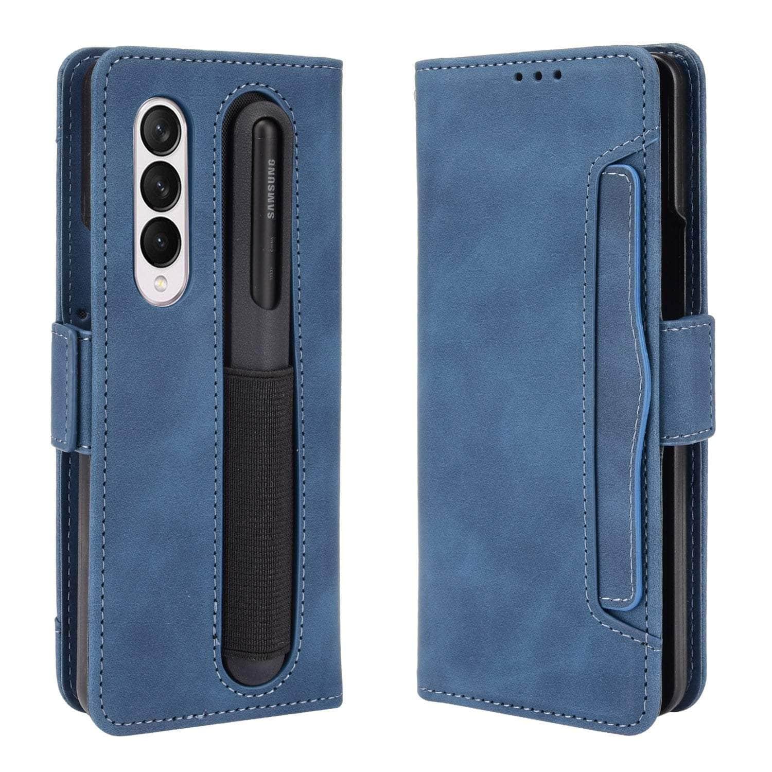 Casebuddy Vegan Leather Galaxy Z Fold 3 Pen Slot Case