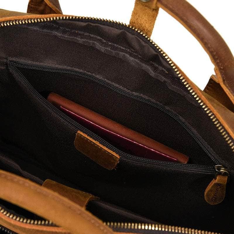 Vintage Genuine Leather 14'' Laptop Messenger Bag