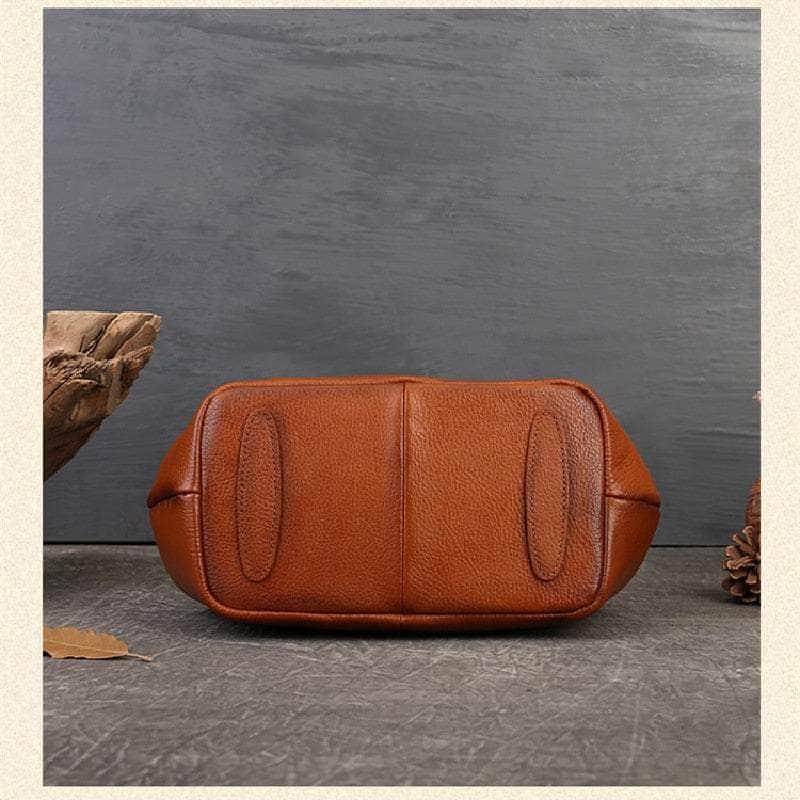 Vintage Genuine Leather Small Women Handbag