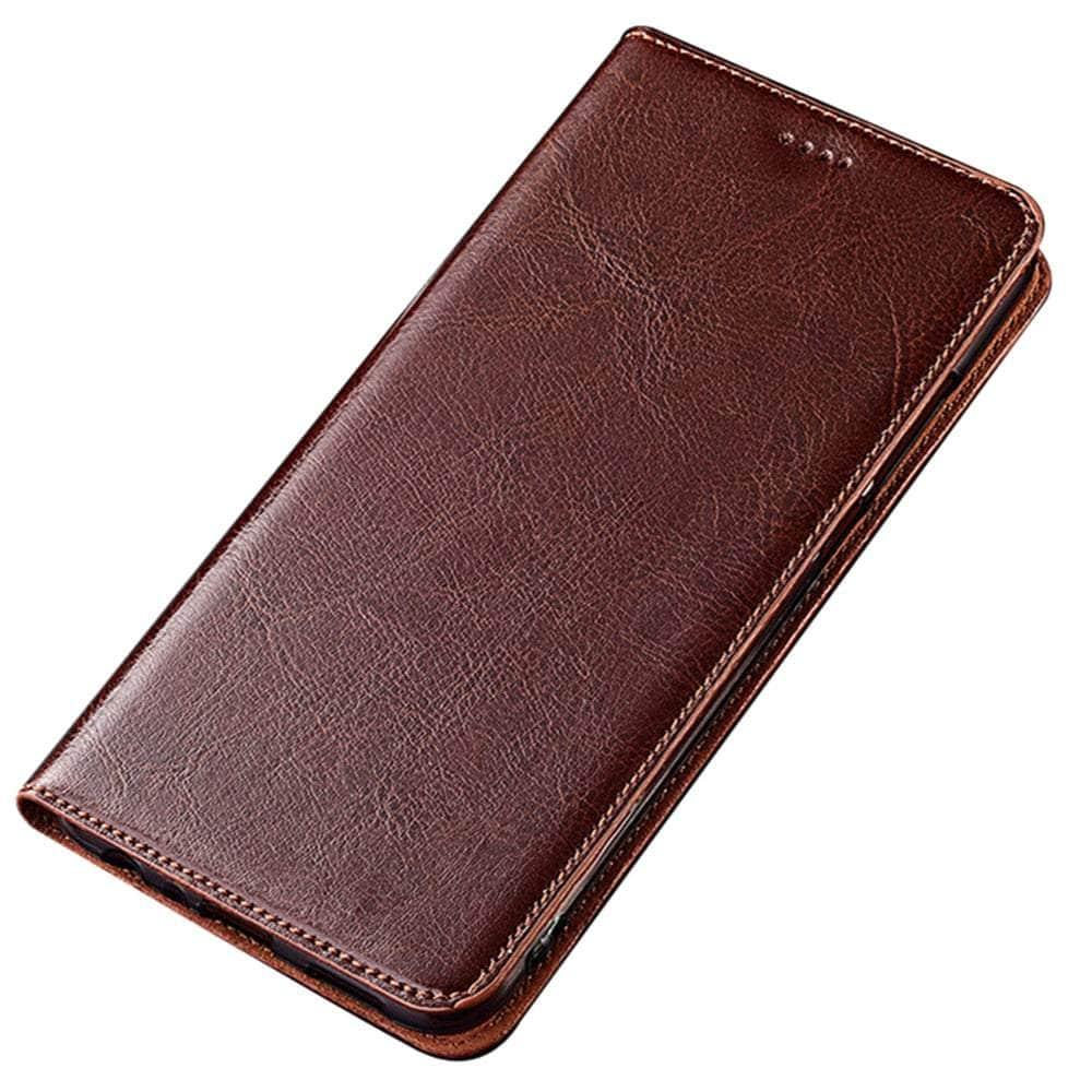 Casebuddy Brown / Google Pixel 6 Crazy Horse Real Leather Pixel 6 Case