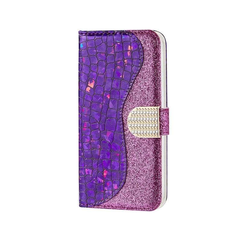 Casebuddy Galaxy S23 Laser Flash Powder Leather Case