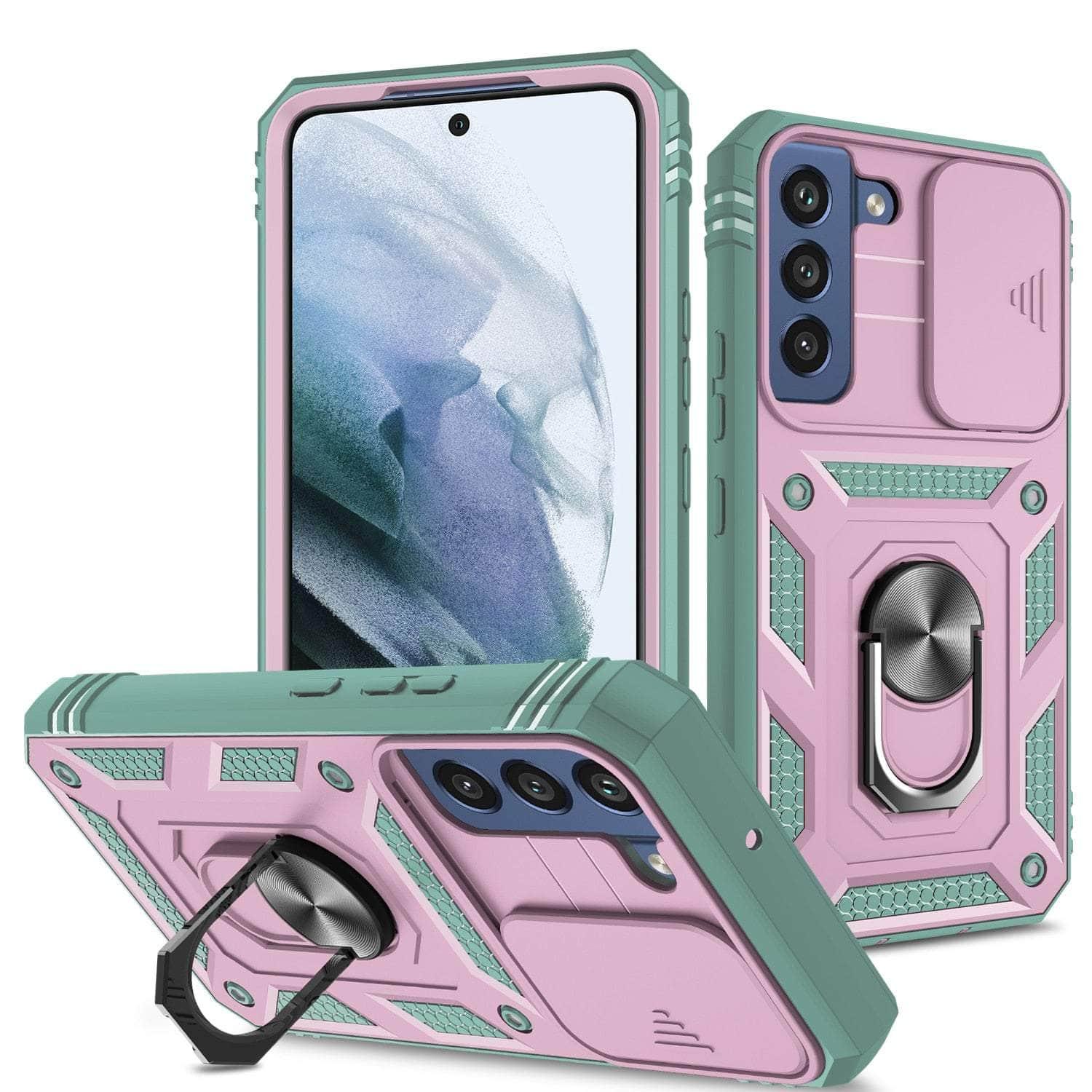 Casebuddy pink and green / for Galaxy S23 Plus Galaxy S23 Plus Anti-Slip Protection Case