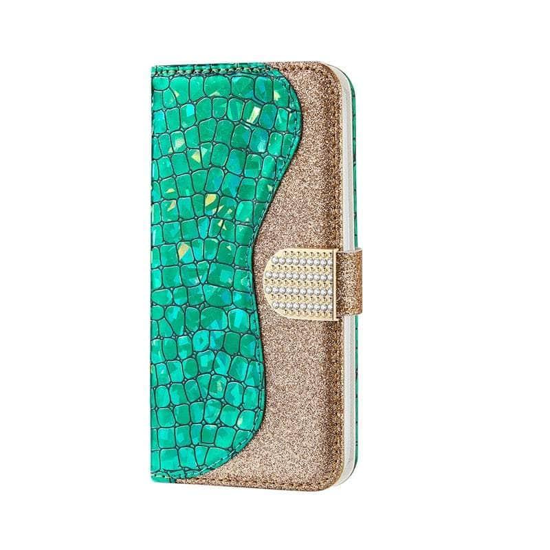 Casebuddy Galaxy S23 Ultra Laser Flash Powder Leather Case