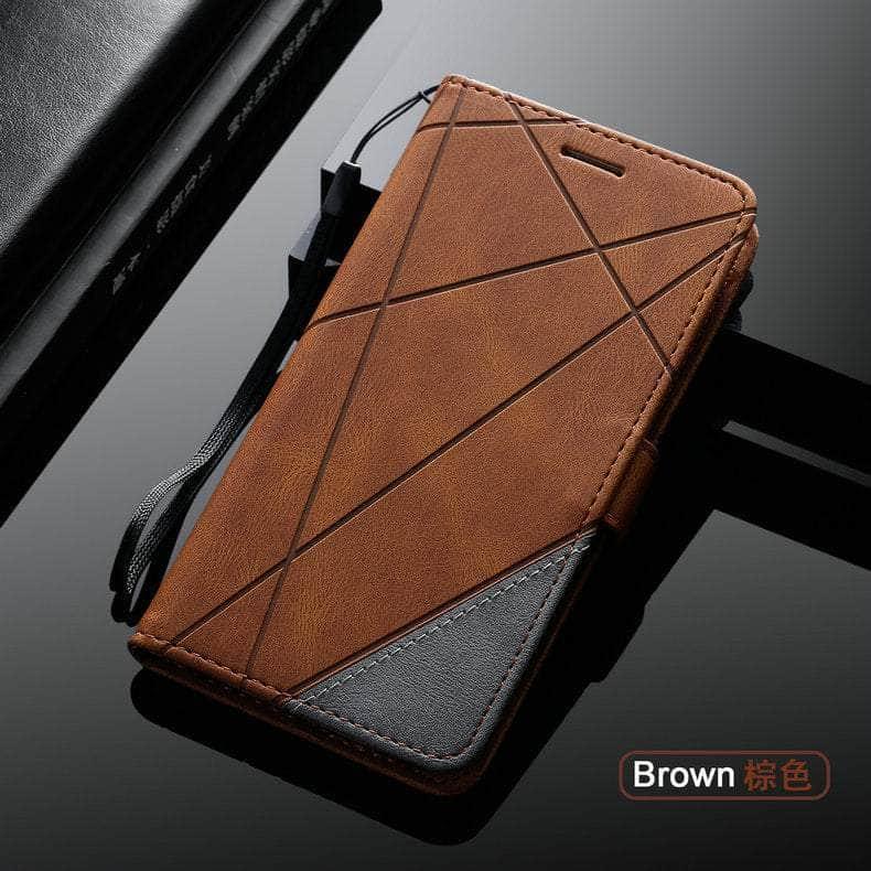 Casebuddy Auburn / Case & Strap / SAMSUNG S23 Ultra Galaxy S23 Ultra Leather Business Wallet Book