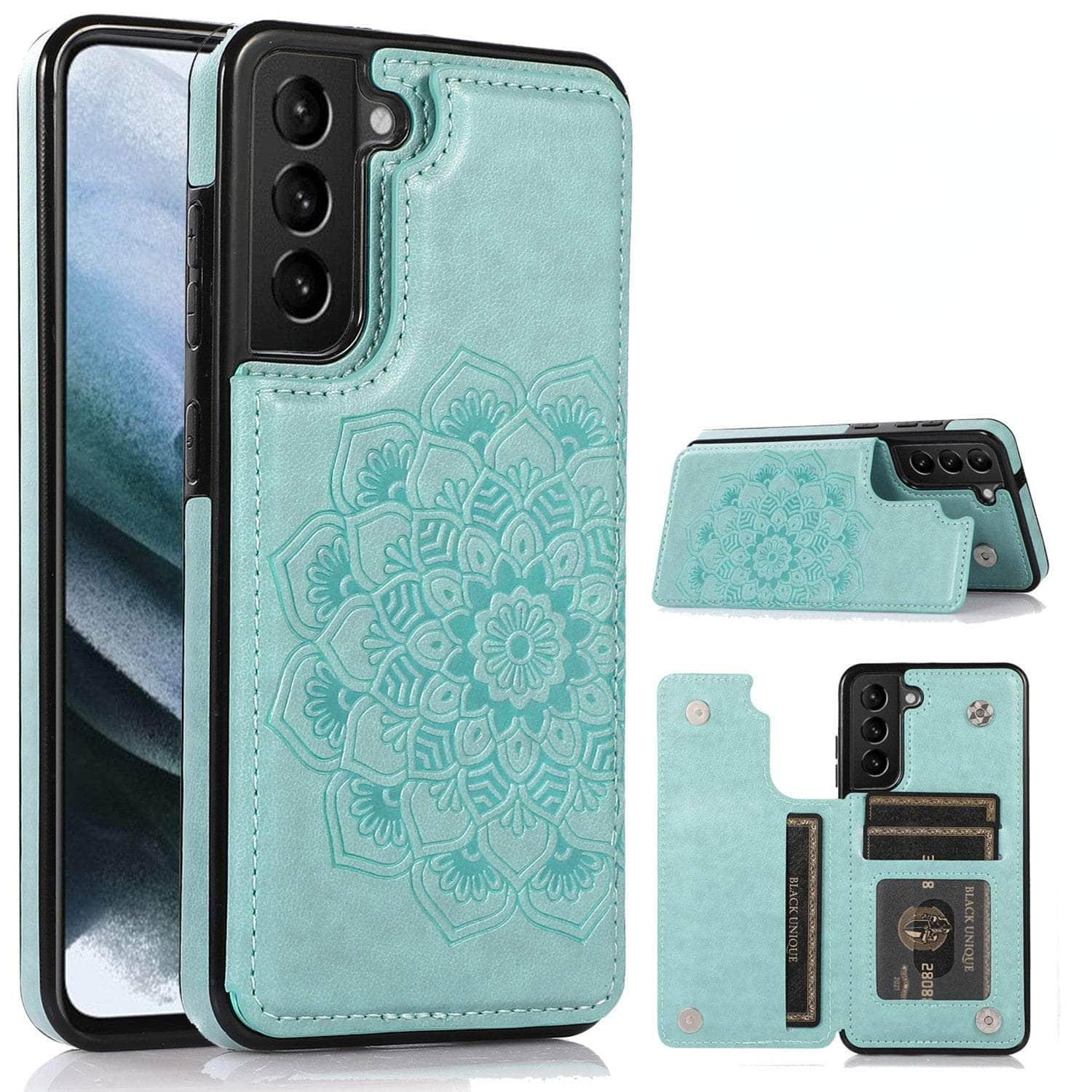 Casebuddy Galaxy S23 Ultra Mandala Floral Flip Leather Wallet