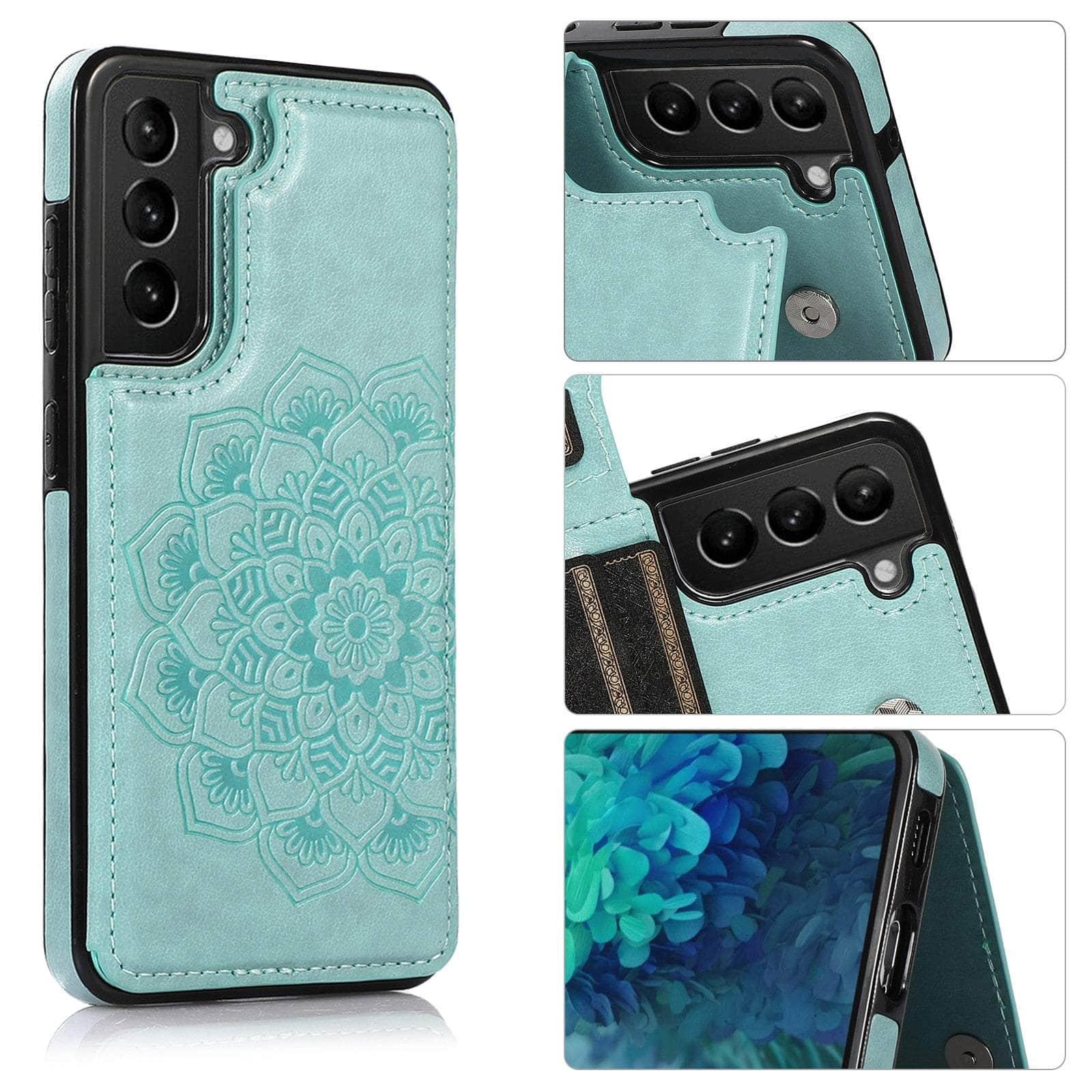 Casebuddy Galaxy S23 Ultra Mandala Floral Flip Leather Wallet