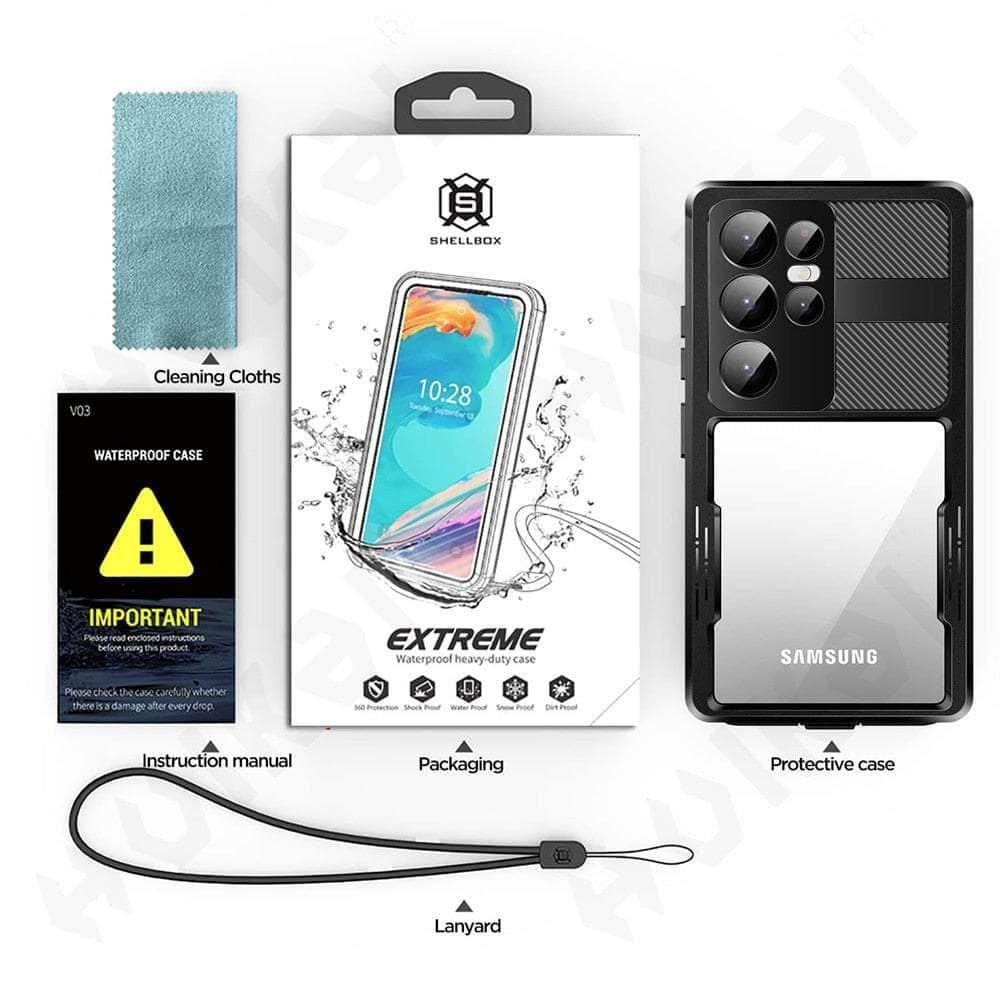 Casebuddy Galaxy S23 Ultra Waterproof Magsafe Snow Dust Shock Case