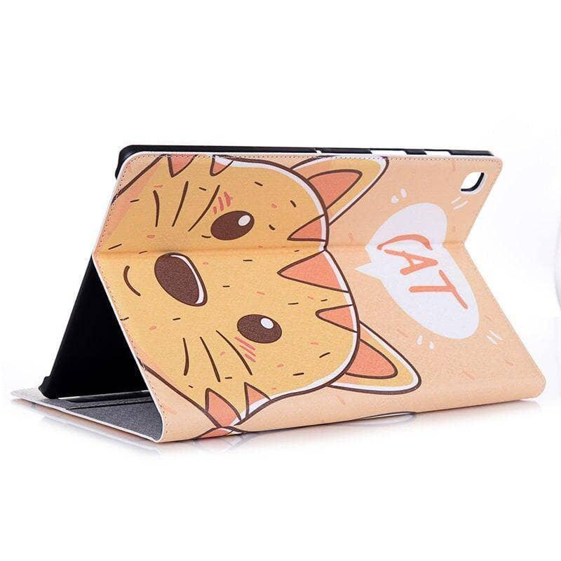 Galaxy Tab A 10.1 2019 T510 T515 SM-T510 PU Leather Animal Pattern Flip Stand - CaseBuddy