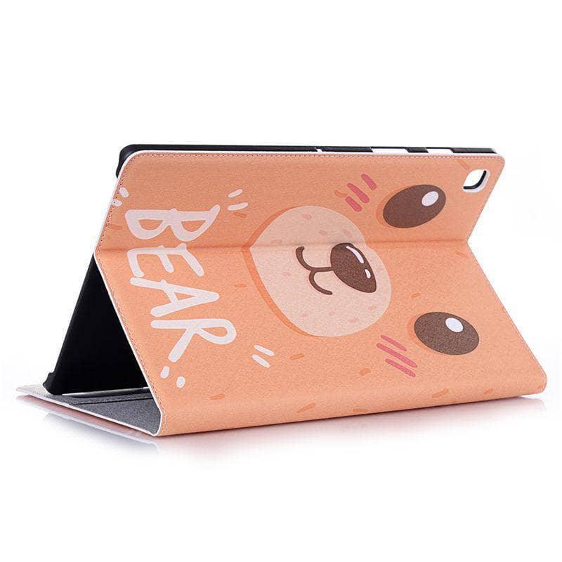 Galaxy Tab A 10.1 2019 T510 T515 SM-T510 PU Leather Animal Pattern Flip Stand - CaseBuddy