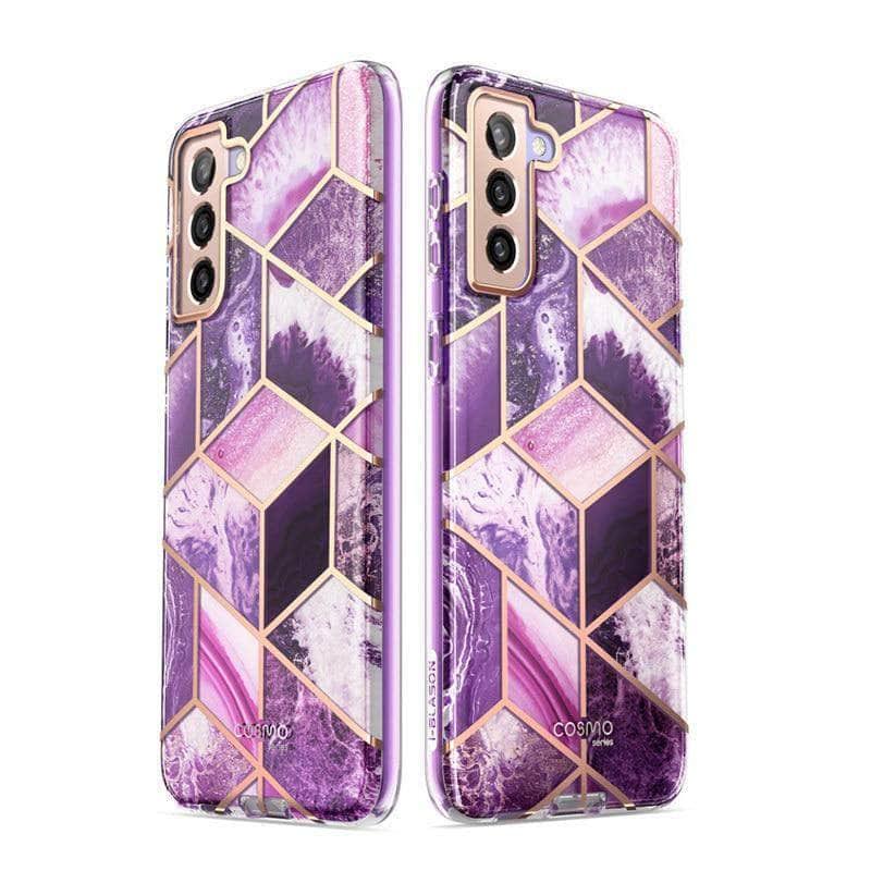 I-BLASON Galaxy S21 Cosmo Full-Body Glitter Marble Cover - CaseBuddy