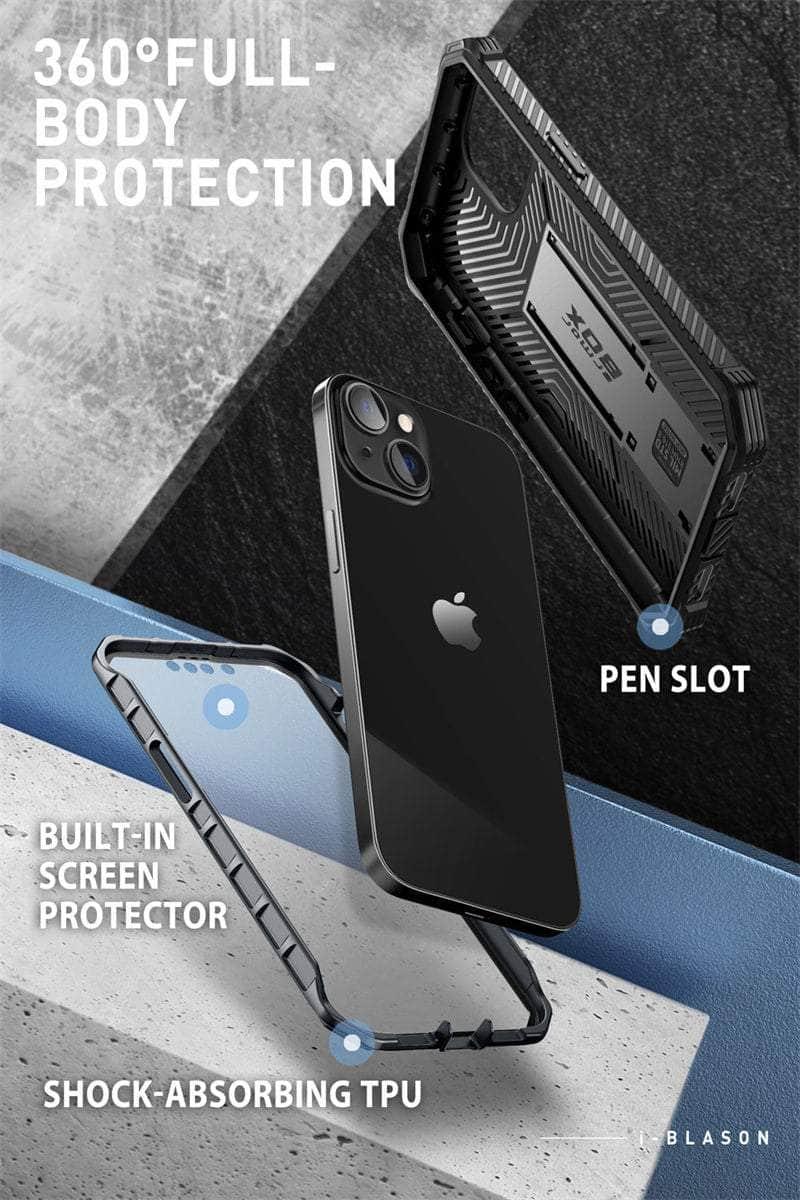 Casebuddy I-BLASON iPhone 14 Armorbox Full-Body Dual Layer Holster