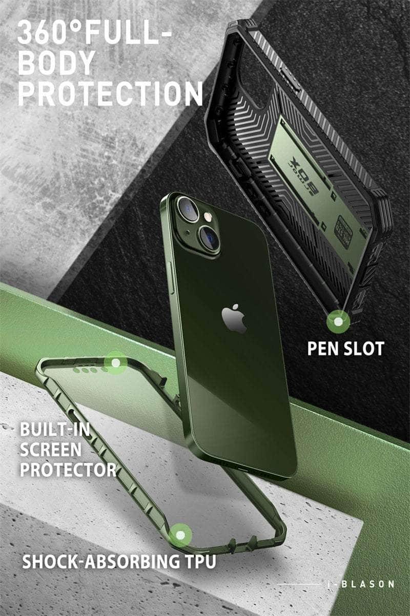 Casebuddy I-BLASON iPhone 14 Armorbox Full-Body Dual Layer Holster