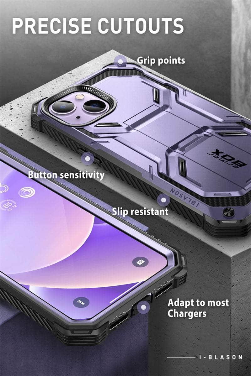 Casebuddy I-BLASON iPhone 14 Armorbox Full-Body Dual Layer Holster