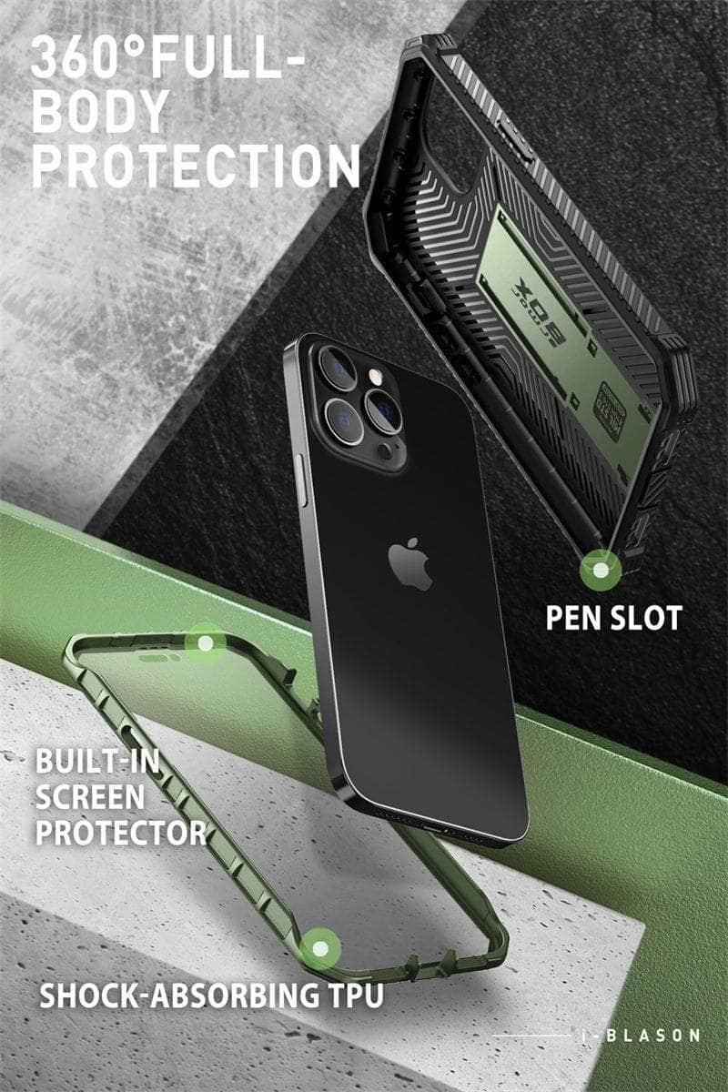 Casebuddy I-BLASON iPhone 14 Pro Max Armorbox Full-Body Dual Layer Holster