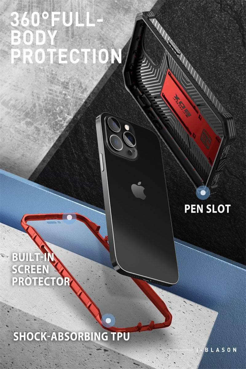 Casebuddy I-BLASON iPhone 14 Pro Max Armorbox Full-Body Dual Layer Holster