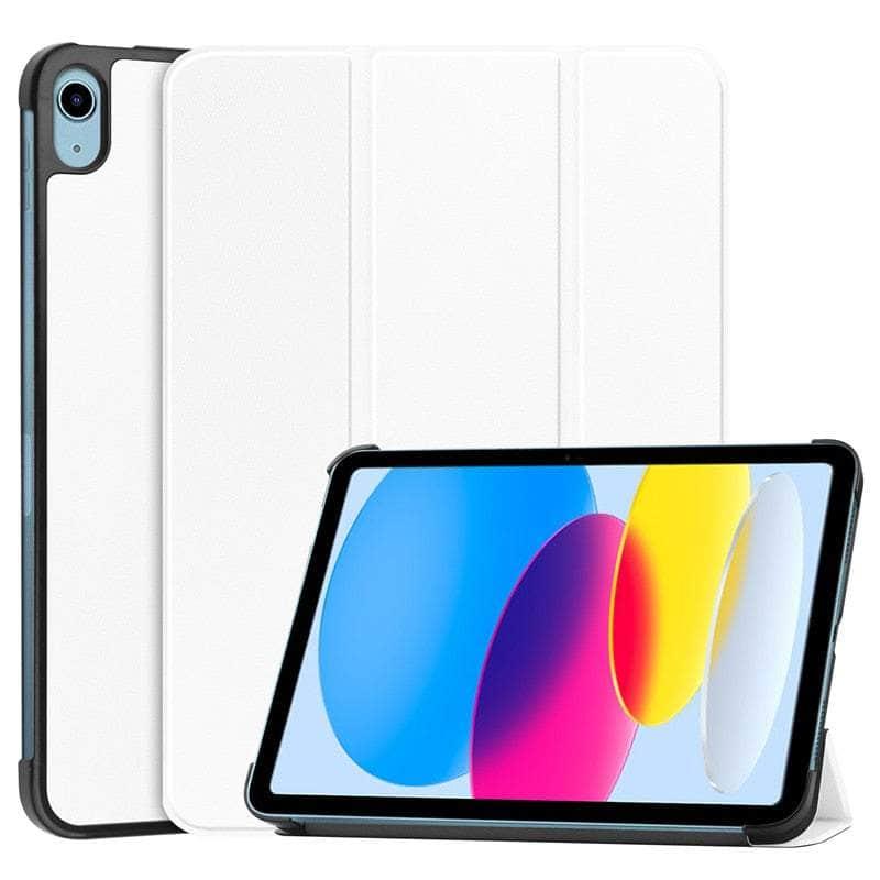 Casebuddy White / iPad 10th Gen 2022 iPad 10 9 2022 Magnetic Smart Folio Cover