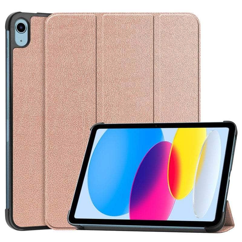 Casebuddy Rose Gold / iPad 10th Gen 2022 iPad 10 9 2022 Magnetic Smart Folio Cover