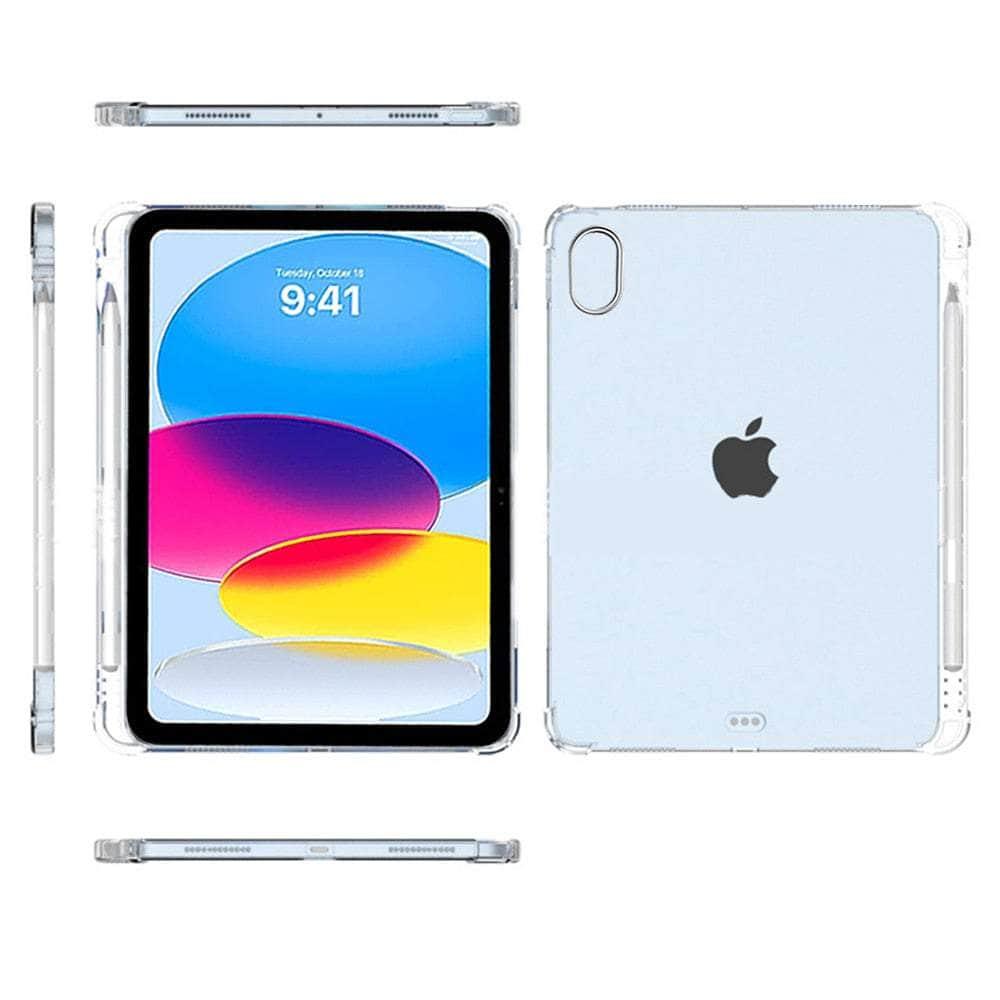 Casebuddy iPad 10 Soft TPU Transparent Pen Holder Case