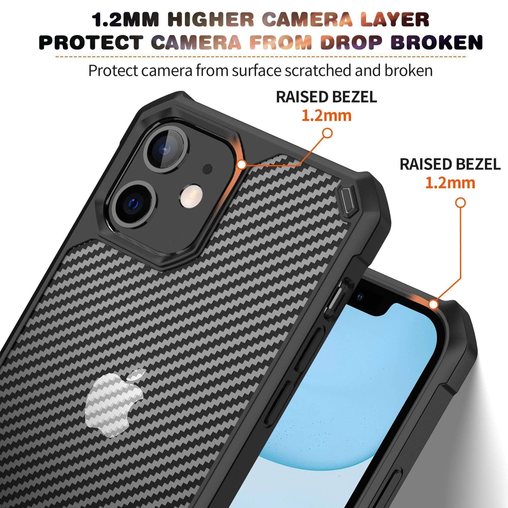 CaseBuddy Australia Casebuddy iPhone 13 & 13 Pro Airbag Carbon Fiber Shockproof Case